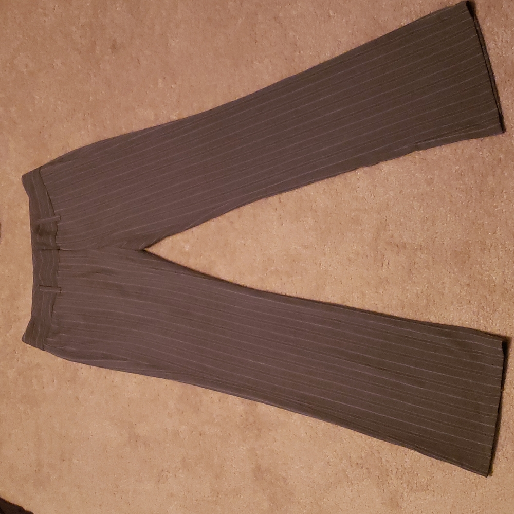 myMichelle Gray Slacks with white pinstripes